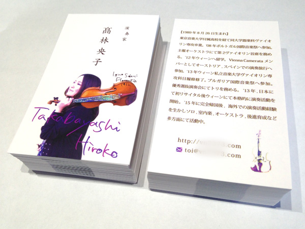 おしゃれ&かっこいい名刺デザイン実績